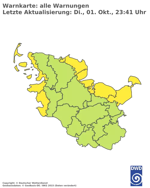 Aktuelle Wetterwarnungen für  Herzogtum Lauenburg